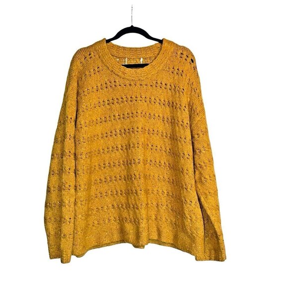 Old Navy Mustard Yellow Crew Neck Sweater - Picture 1 of 13